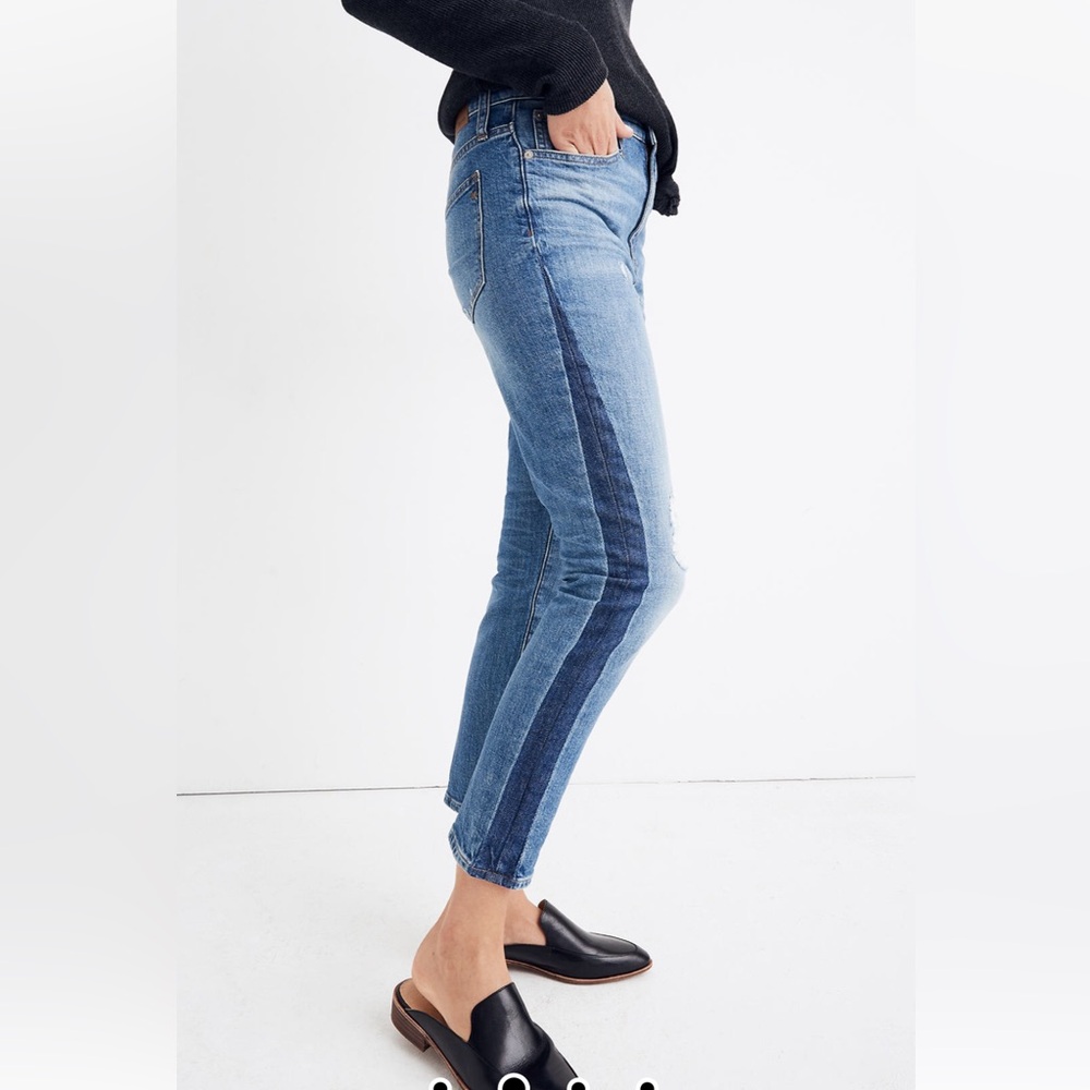 High Rise Slim Boyjean in Raebrook Wash Eco edition